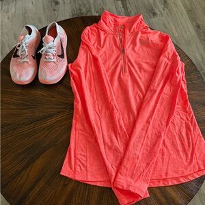 “SOLD” Nike Women's Coral Long Sleeve Top with Nike Flyknit